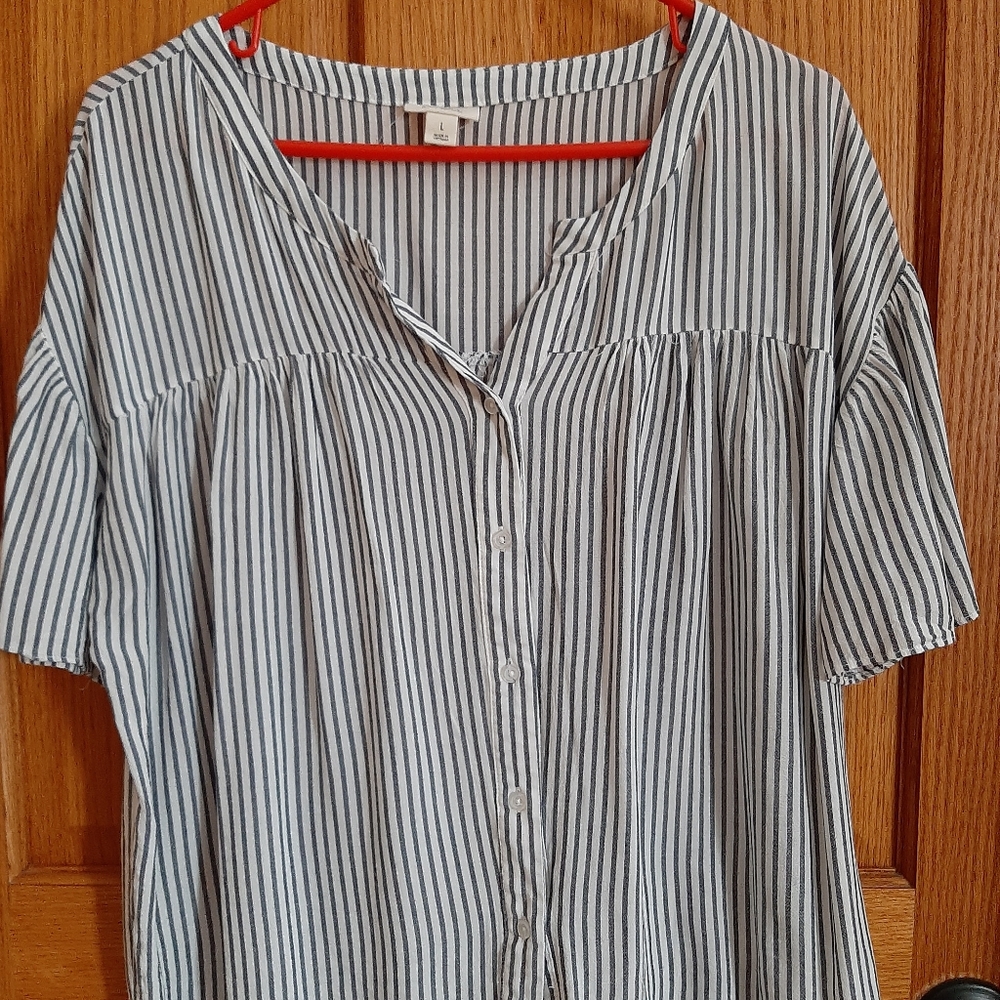 Button down Nautical Top